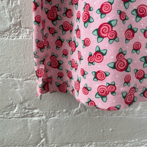 Vtg Mary Engelbreit Dreamwear Nightgown Womens Pink Floral Crochet Trim Cottage - Picture 11 of 13